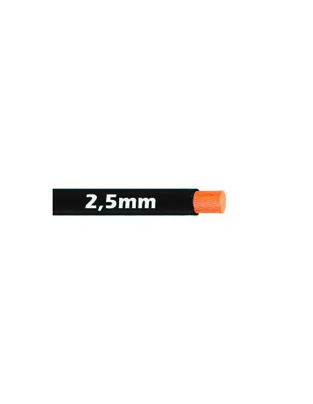 Cable Flexible 2.5mm Negro al corte