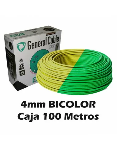 Cable Flexible 2.5mm Bicolor Tierra (CAJA 200 Metros)