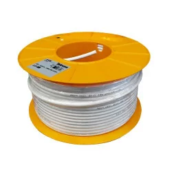 cable flexible 3 núcleos de cable redondos rollo completo y corte personalizado en varias longitudes disponibles. blancos y flexibles 
