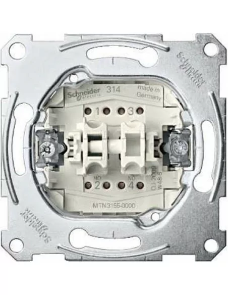 Doble pulsador 10A Elegance Schneider MTN3155-0000