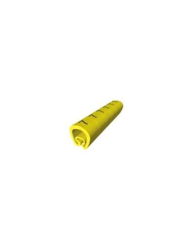 18 Señalizadores precortados amarillo Ø5 PVC plastificado UNEX 1811-+ (EMBALAJE DE 100 UNIDADES)