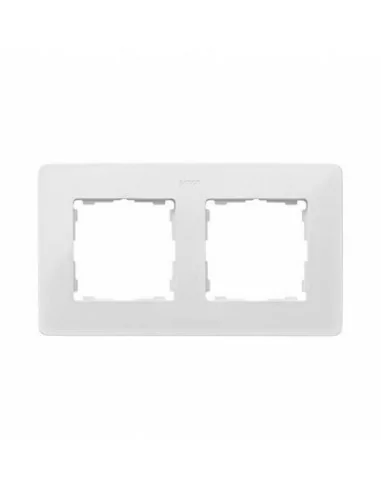 Marco blanco base aluminio premium 2 elementos 8200620-230 Simon Detail Original