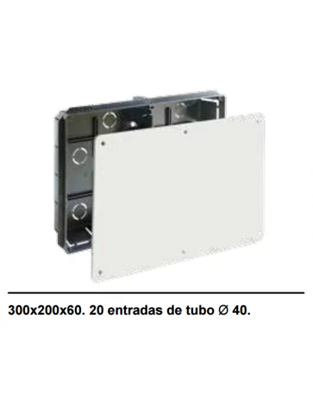 Caja conexion tapa tornillos 200x300x60 solera 5502