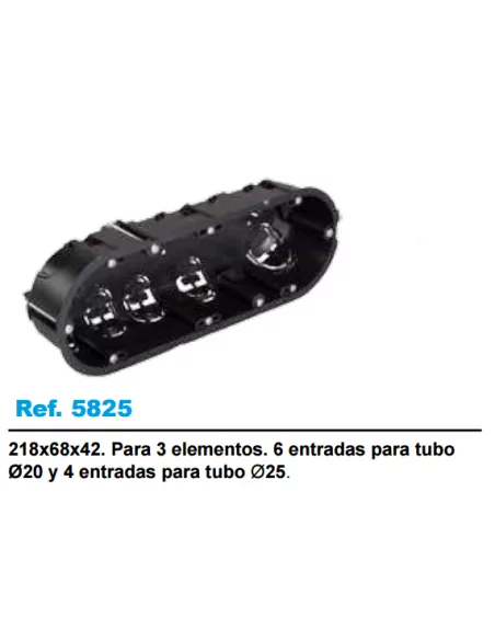 Caja tabique hueco pladur enlazable 3 elementos Solera 5825